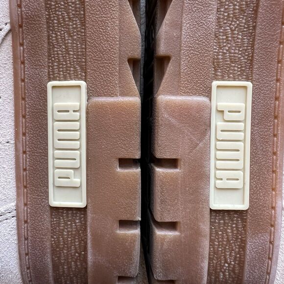 Puma Mayze Alpine Snow Cream Brushed Suede Platform Sneaker Women 8.5 Athleisure - Picture 5 of 15